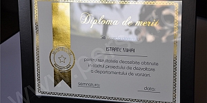 Diploma A4 cu folio auriu 92