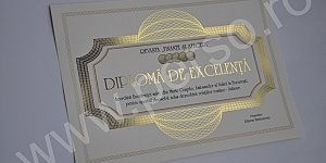 Diploma A4 cu folio auriu 94