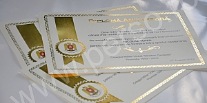 Diploma A4 cu folio auriu 95